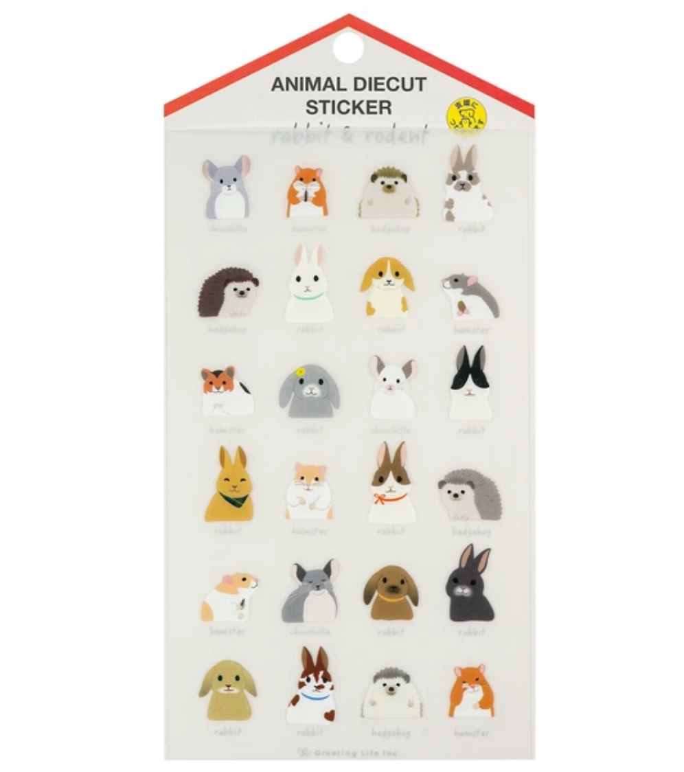 Bunnies and Little Guys Die-Cut Sticker Sheet