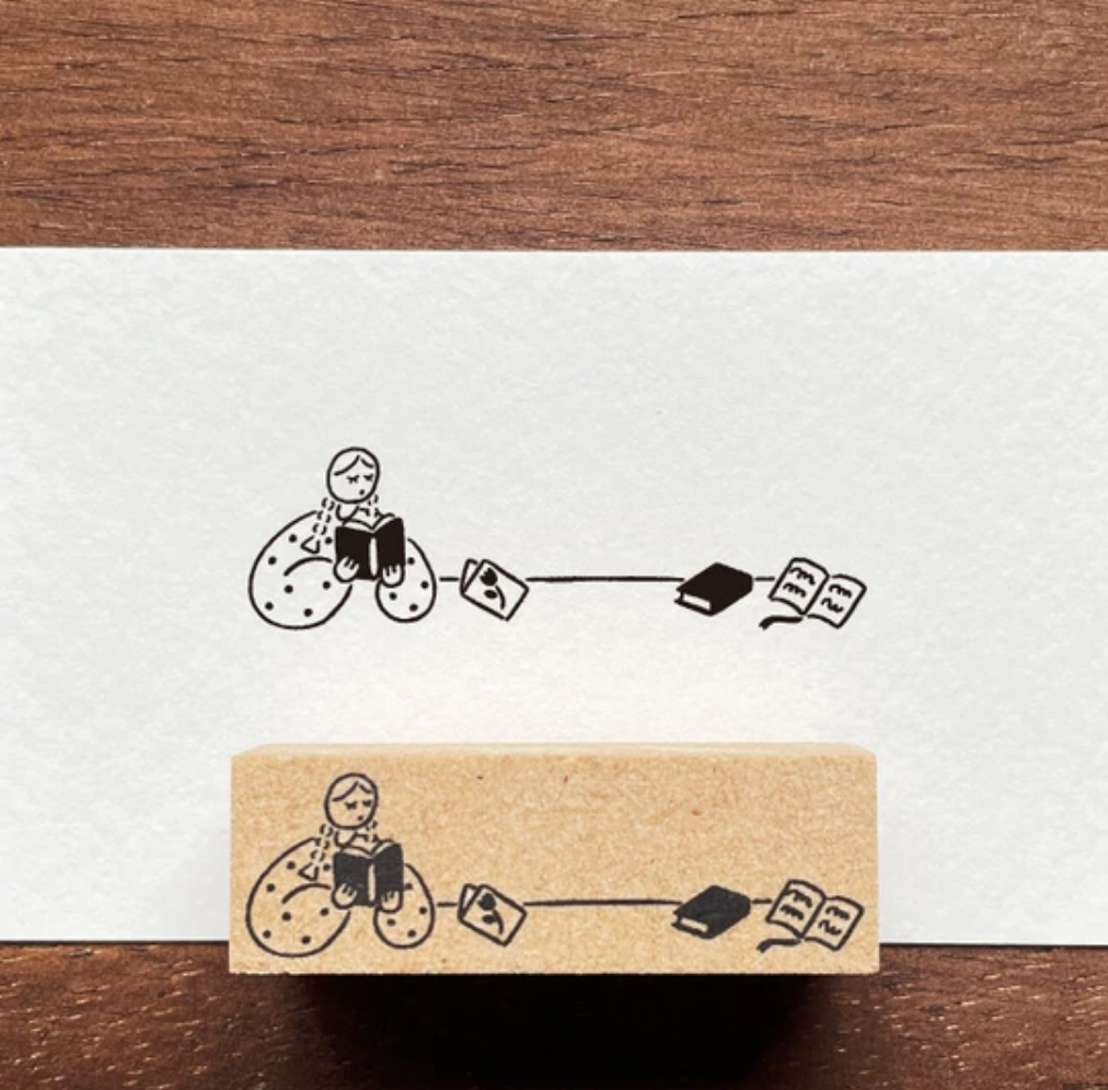 Reading Time 2 Rubber Stamp – Calliope Paperie