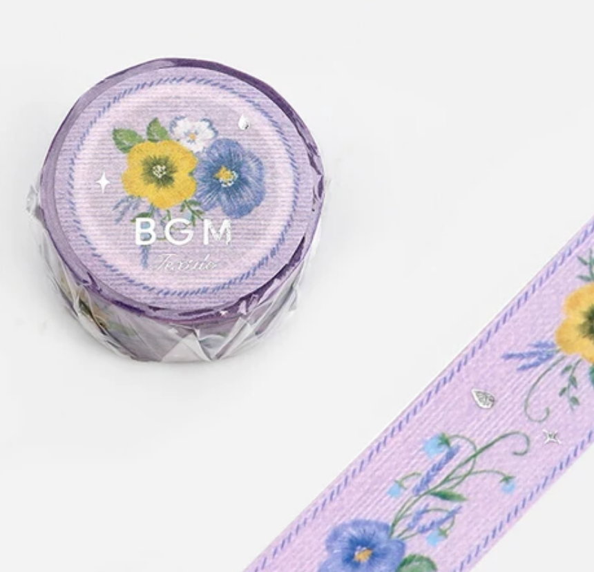 Violet Embroidery Washi Tape