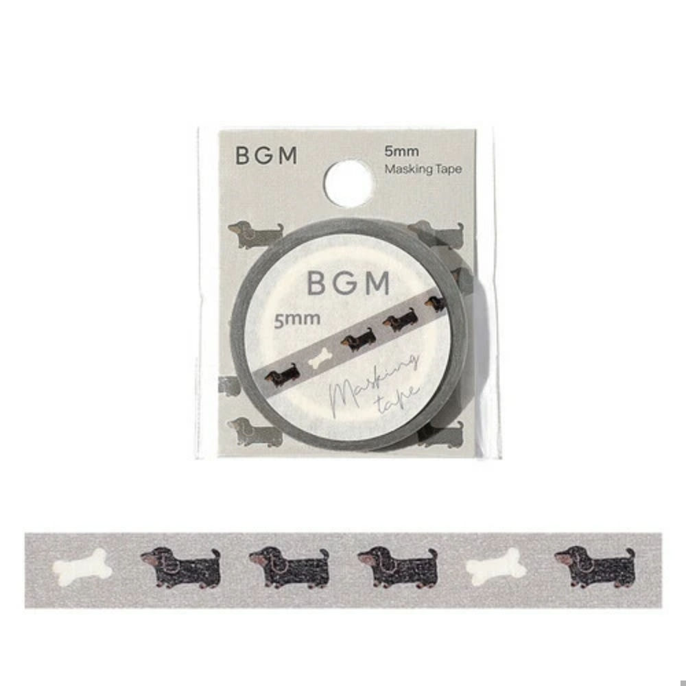 Wiener Dogs Thin Washi Tape