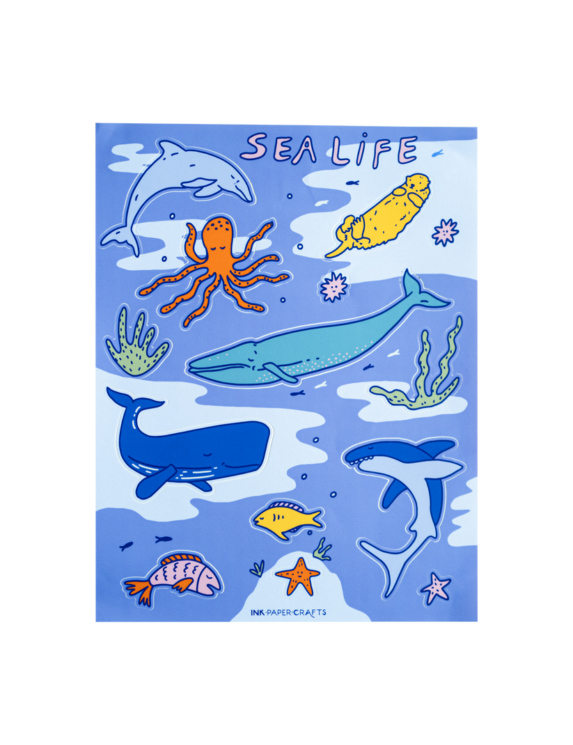 Sea Life Sticker Sheet