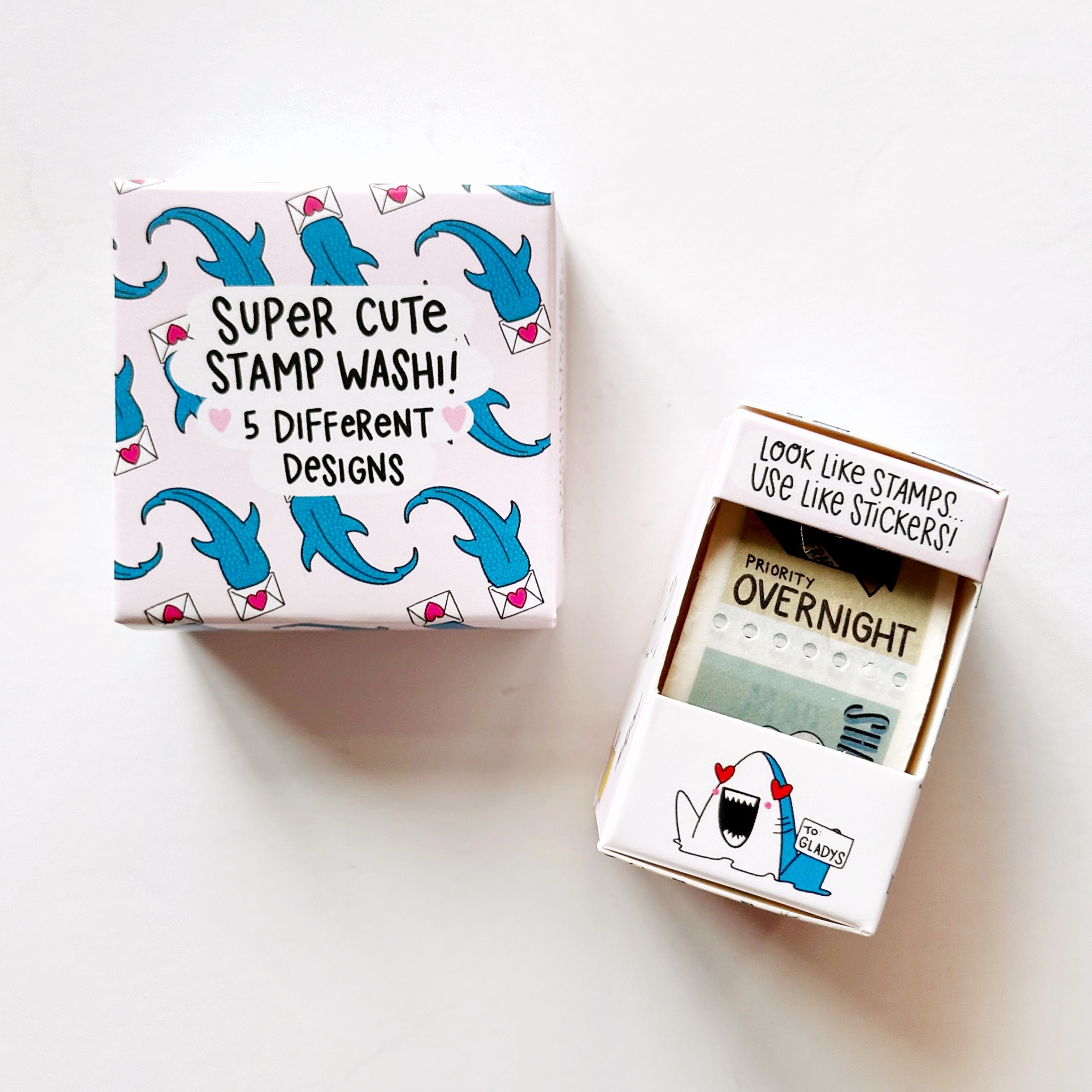 Shark Mail Faux-stage Washi