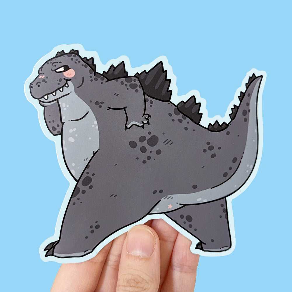 Thicc Godzilla Sticker