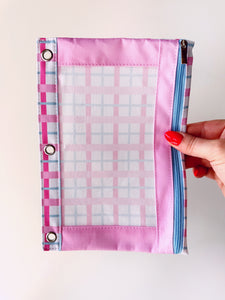 Cutie Zip Pouch - Clueless Plaid