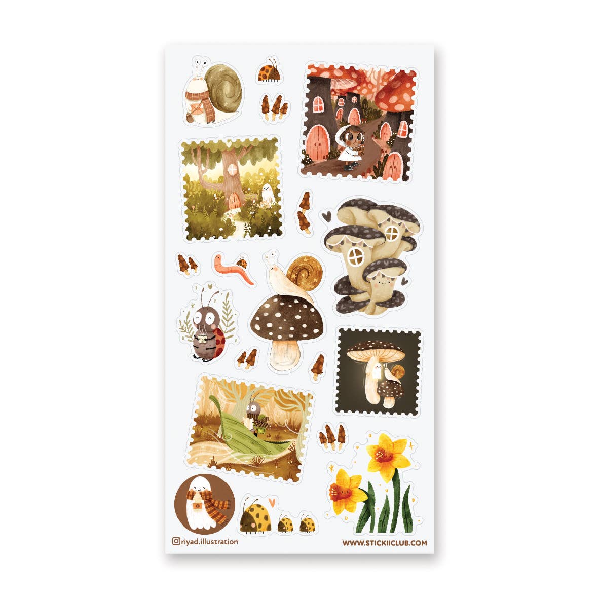 Whimisical Woods Sticker Sheet