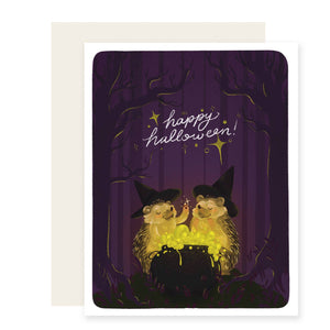 Hedgehog Potion Halloween Card