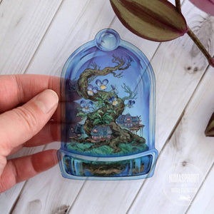 Viola Terrarium Clear Sticker