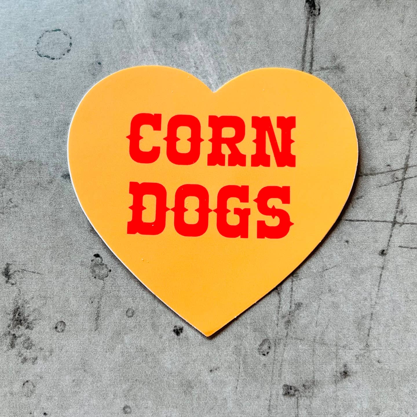 Corn Dogs Love Sticker