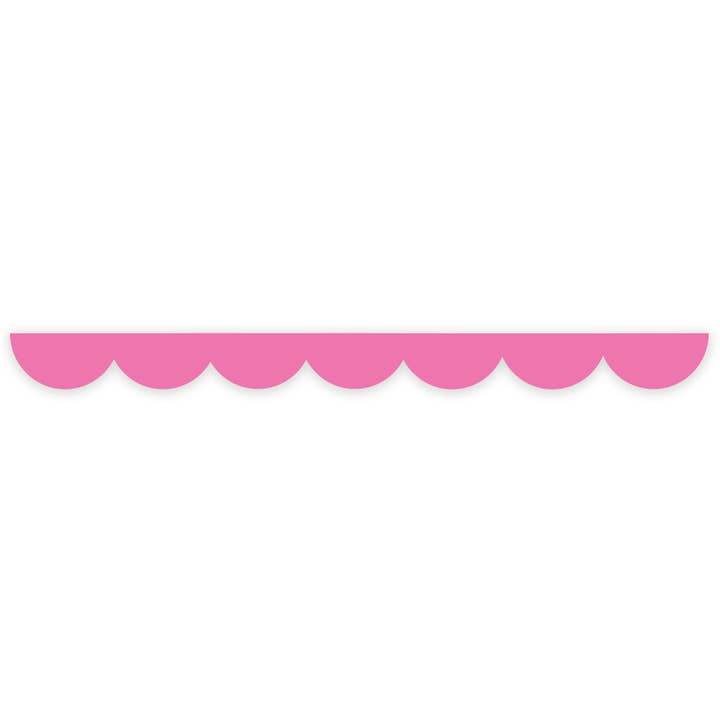 Hot pink scalloped edge washi tape
