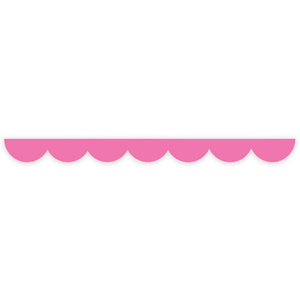 Hot pink scalloped edge washi tape