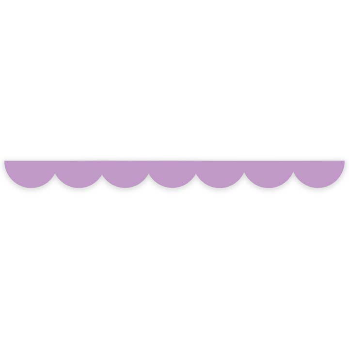 Lilac scalloped edge washi tape