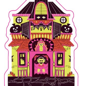 Happy Halloween House Sticker