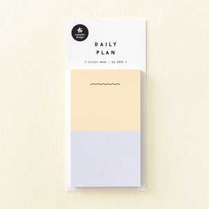 Cream & Blue Colorblock Sticky Notes – Calliope Paperie