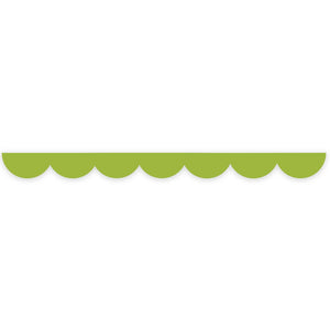 Light green scalloped edge washi tape