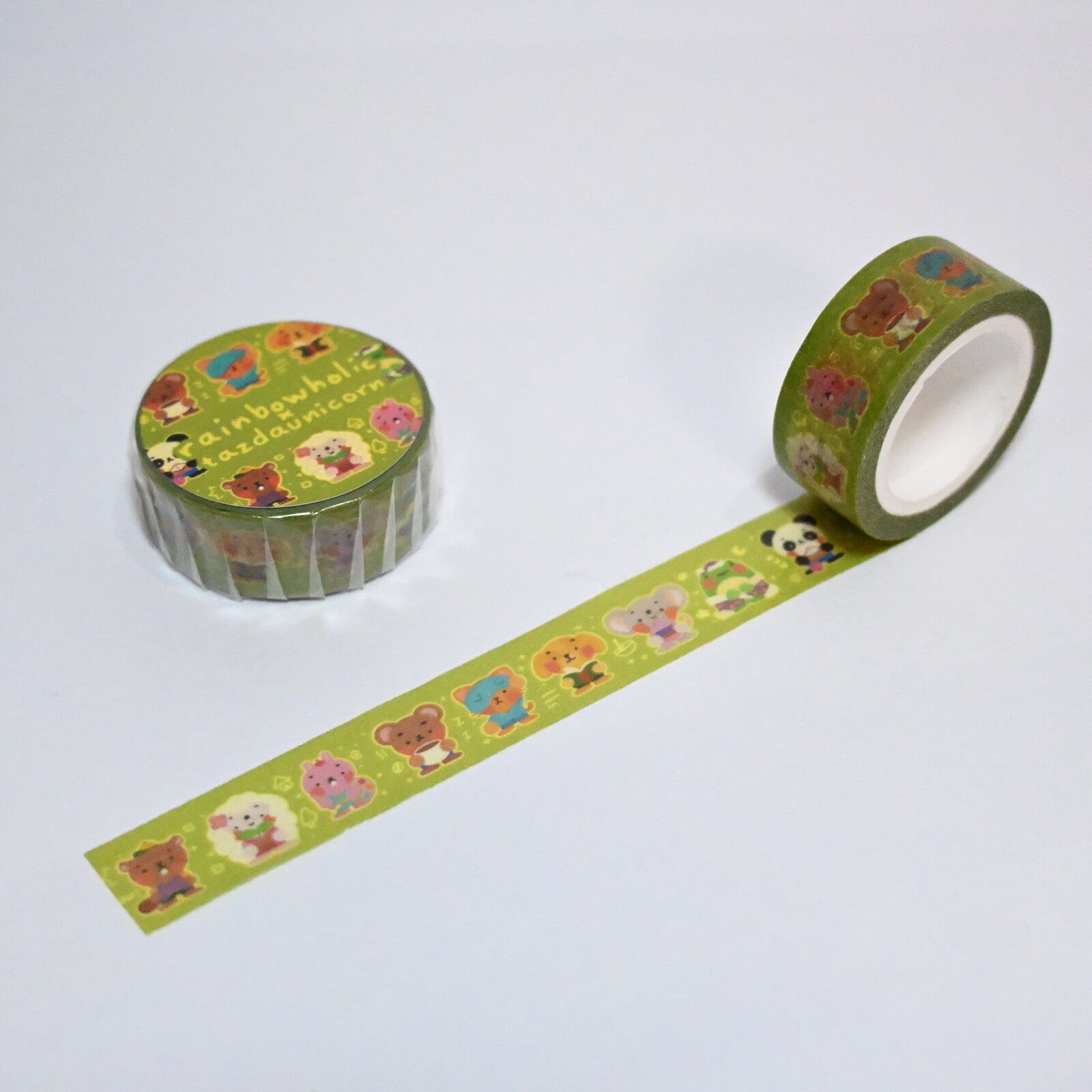 Rainbowholic x Tazdaunicorn Goodnight Animals Washi Tape