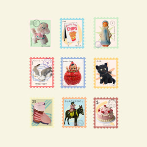 Stamps Washi Sticker Flakes