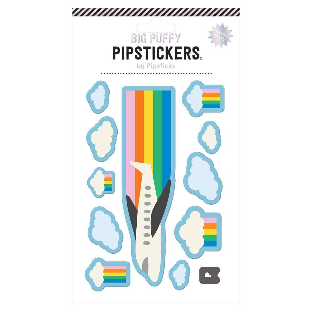 Big Puffy Airplane Stickers
