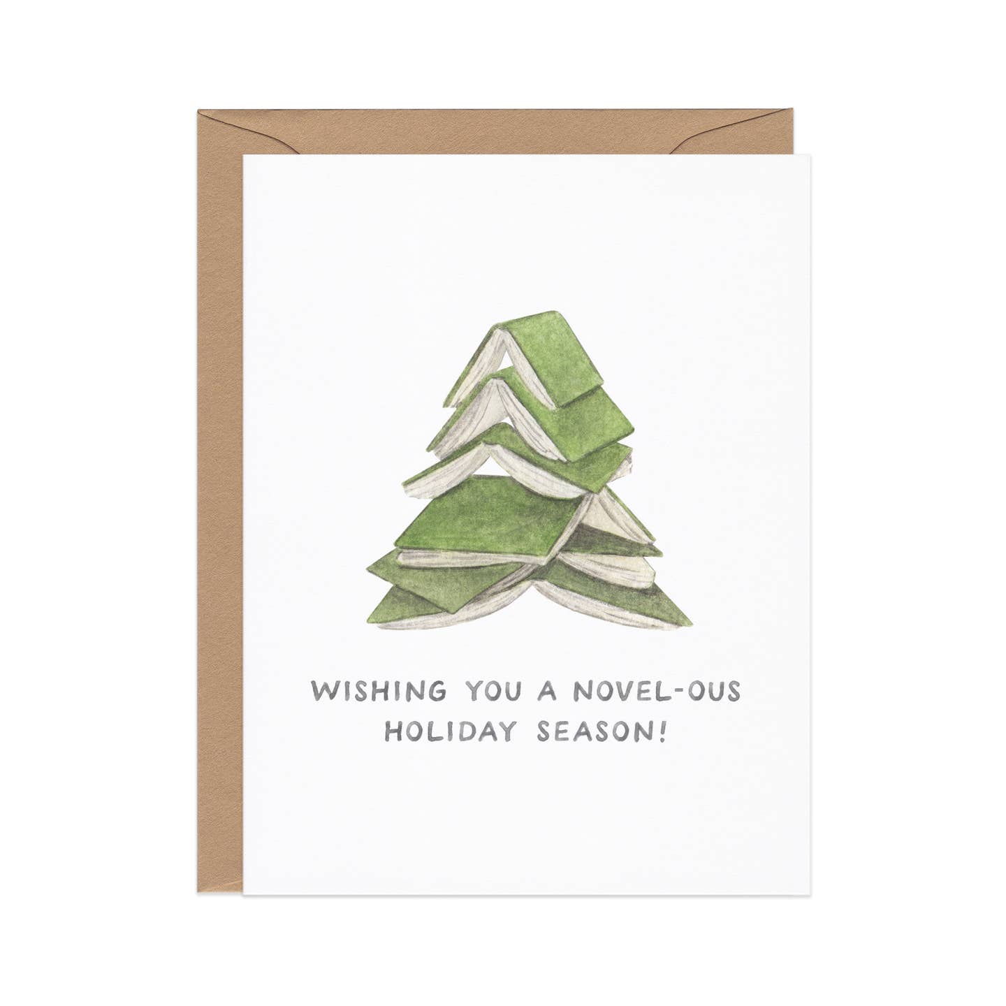 Novel-Ous Christmas Tree Card