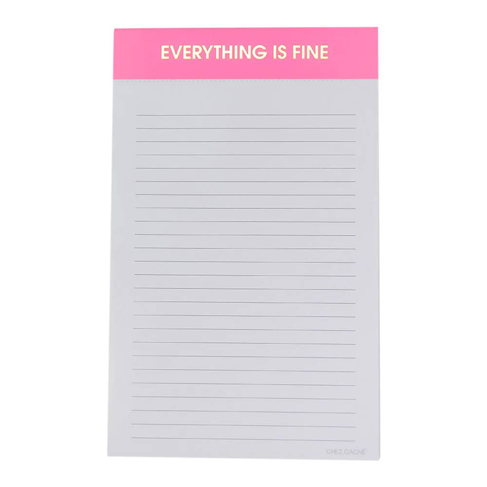 Everything Is Fine Notepad