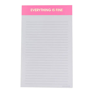 Everything Is Fine Notepad