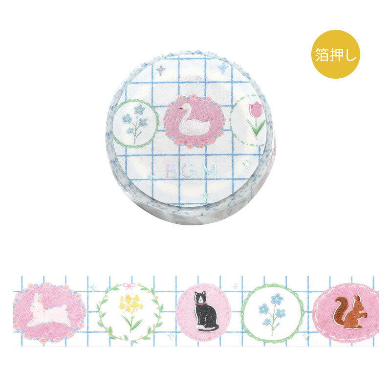 Animal Brooch Washi Tape