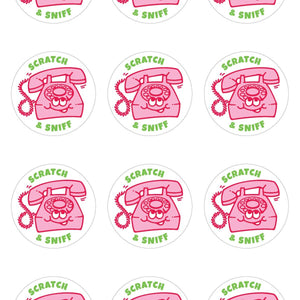 Kiwi Strawberry Phone Scratch & Sniff Sticker Sheet