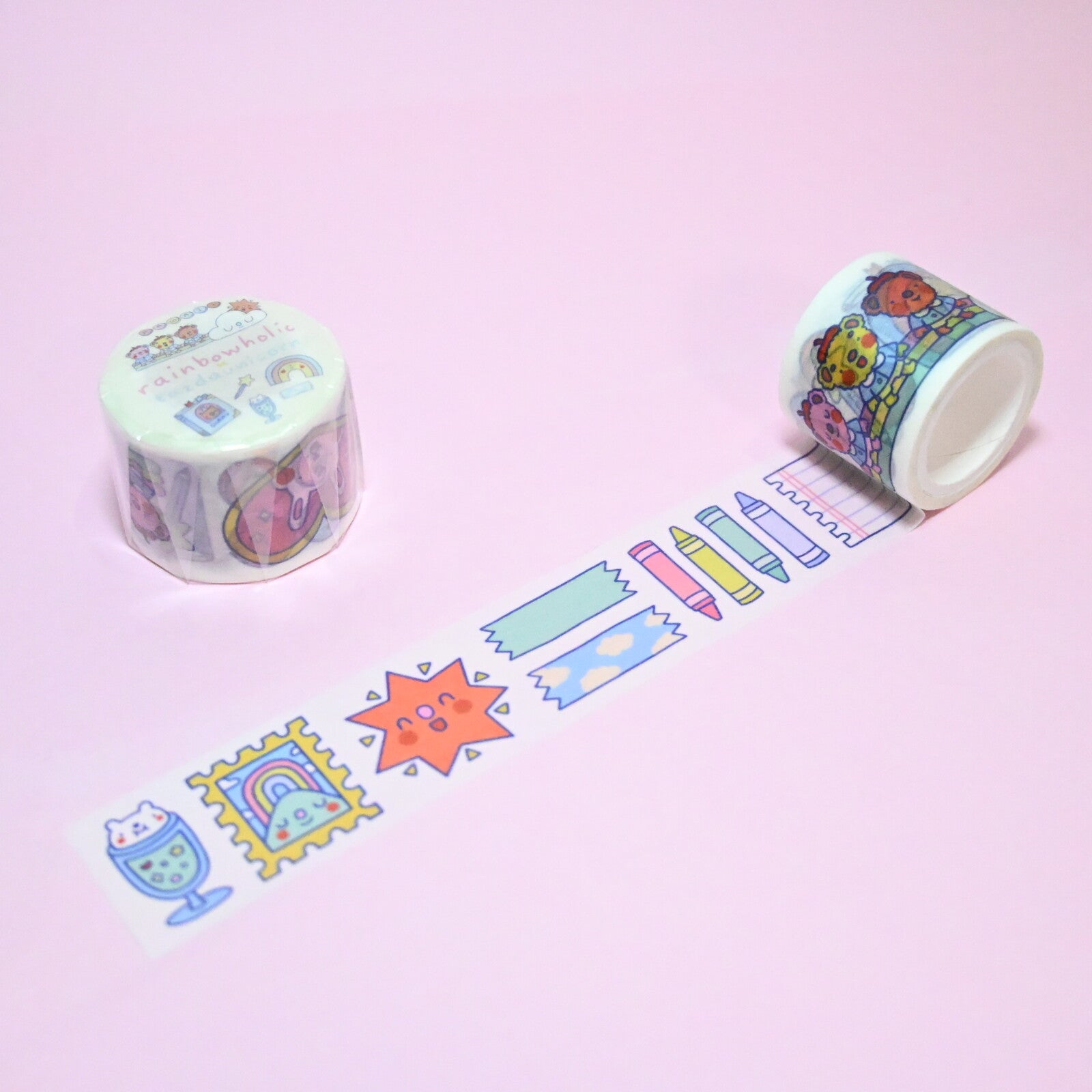 Rainbowholic x Tazdaunicorn Stationery Cafe Washi Tape