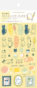 Collage Cats Sticker Sheet