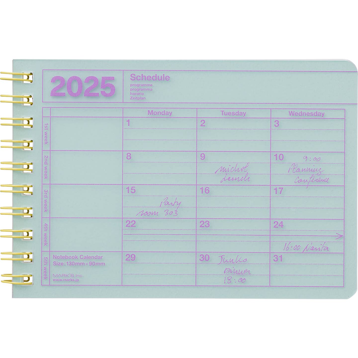 2025 Notebook Calendar - Small