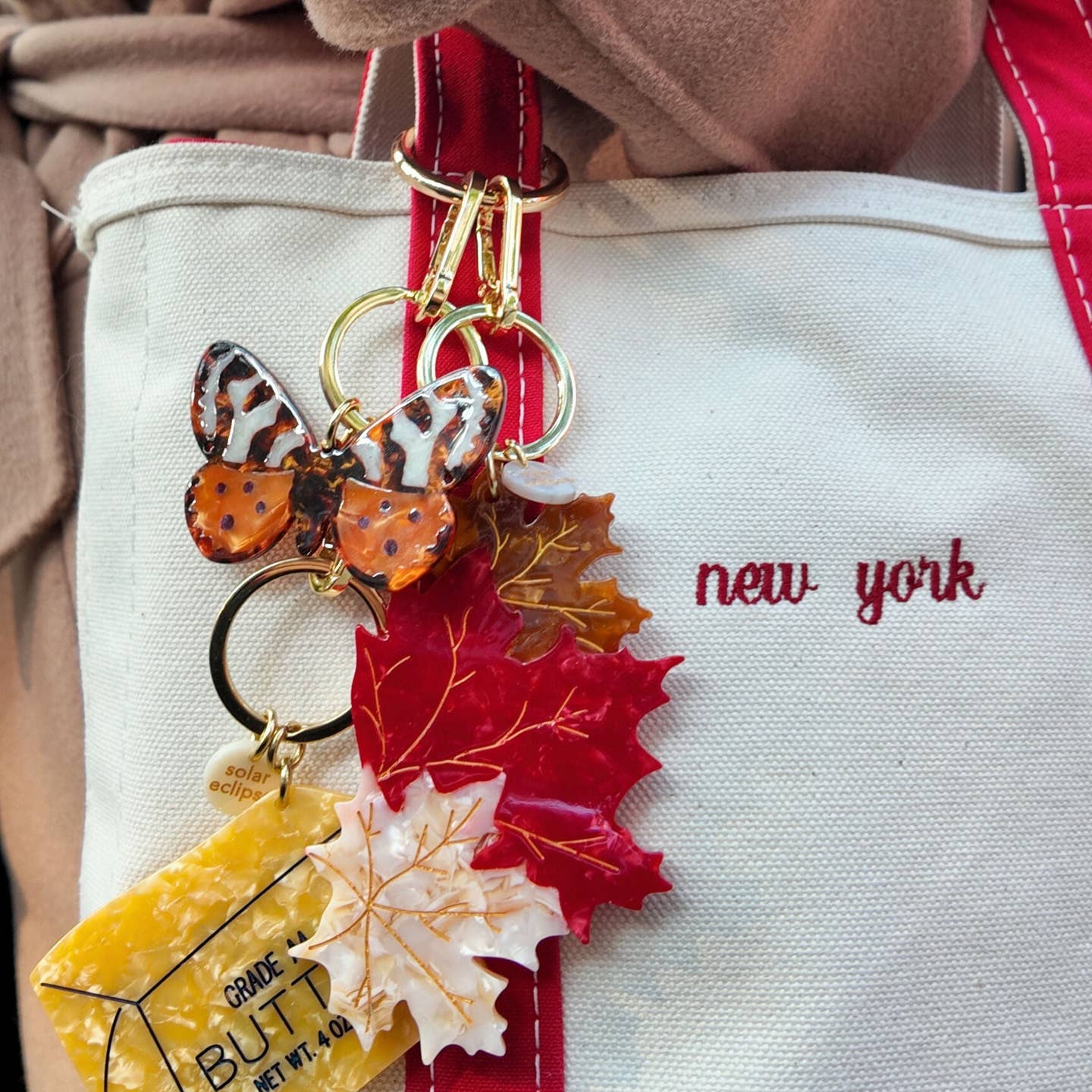 Butter  Charm Keychain