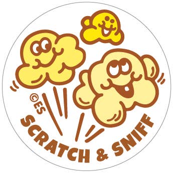 Buttered Popcorn Scratch & Sniff Sticker Sheet