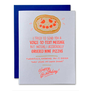 Voice To Text Birthday Card