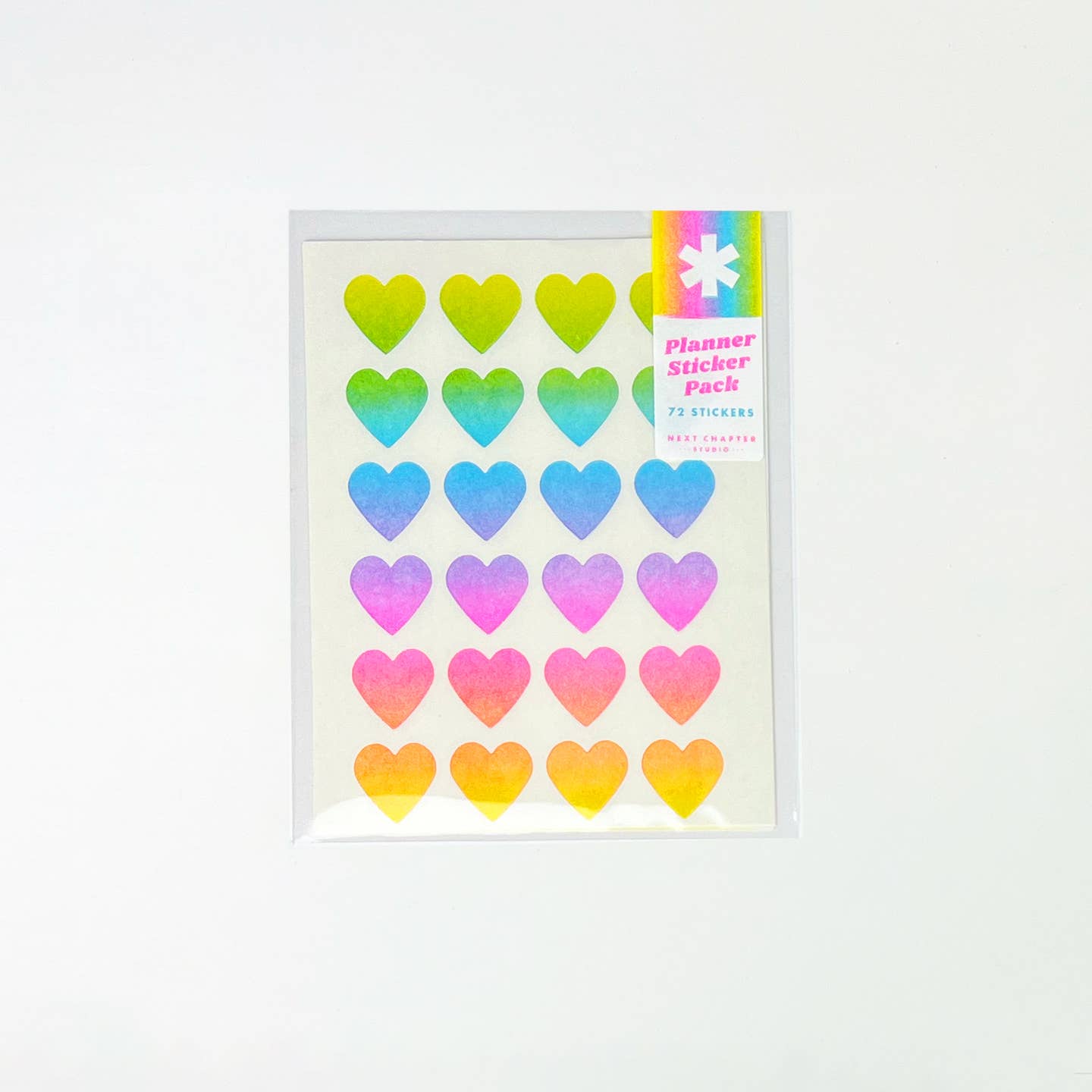 Rainbow Hearts Planner Sticker Pack