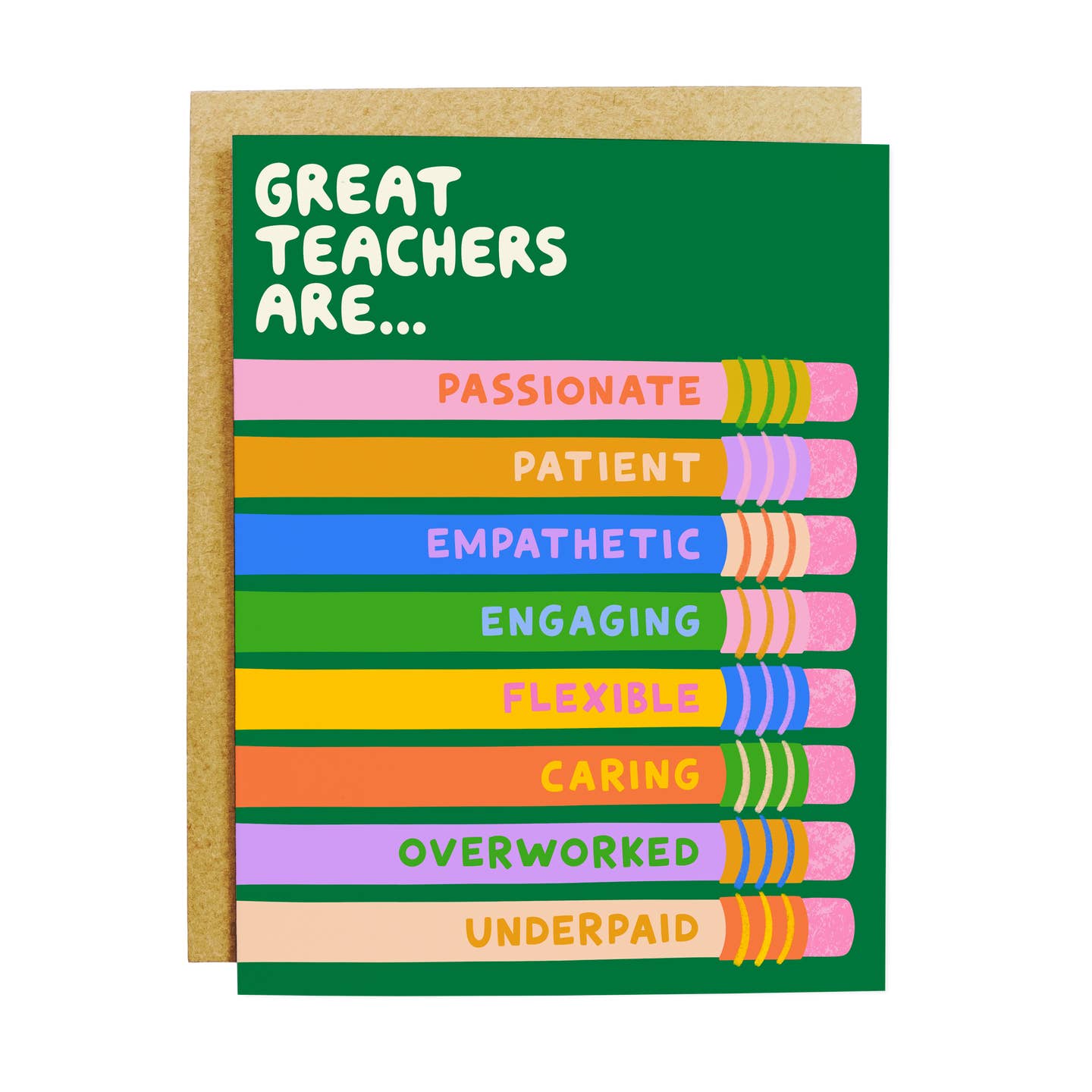 Teacher Qualities Card