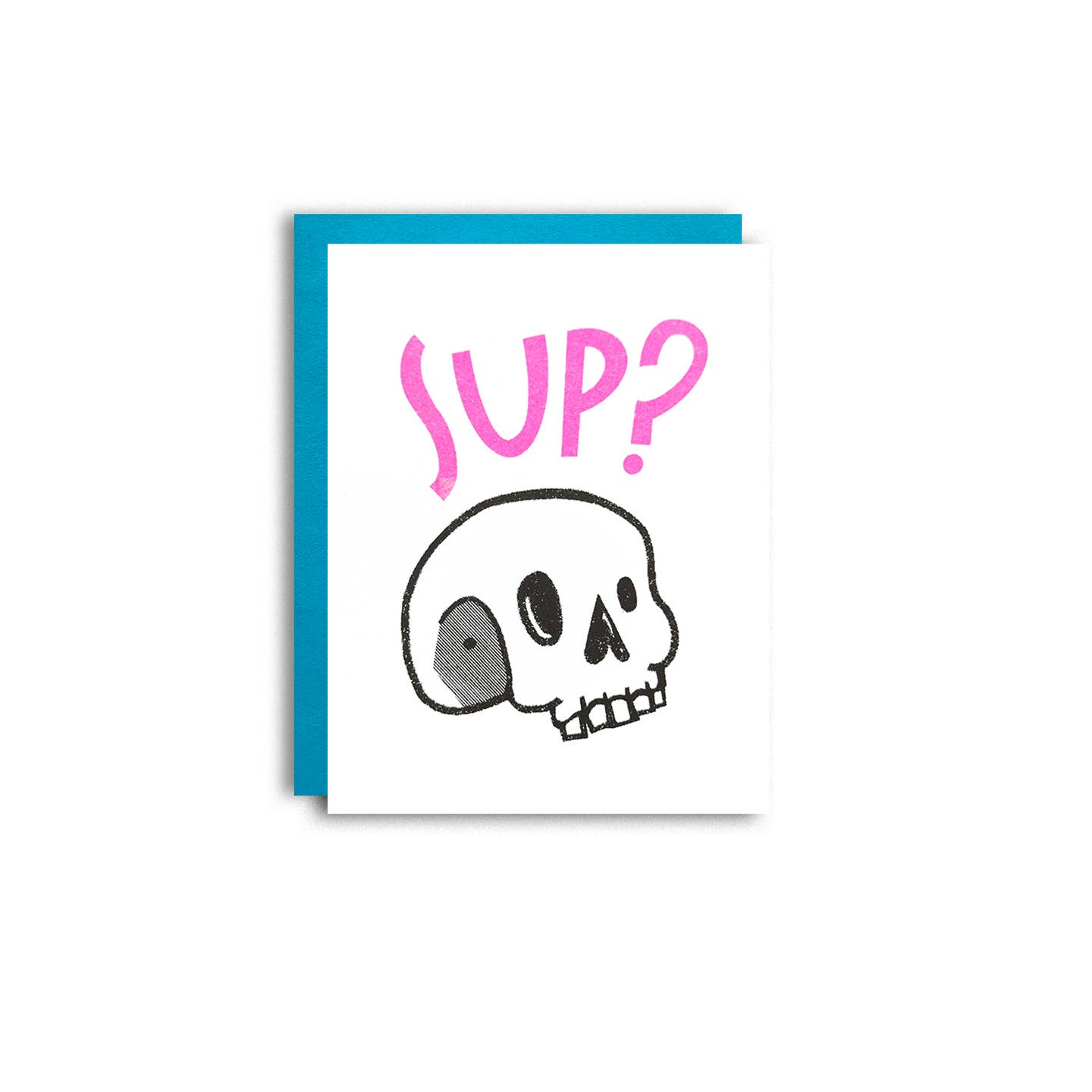 Sup? Skull Friendship Card