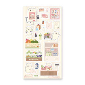 Supermarket Bears Sticker Sheet