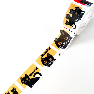 Midnight Cats Stamp Washi Tape