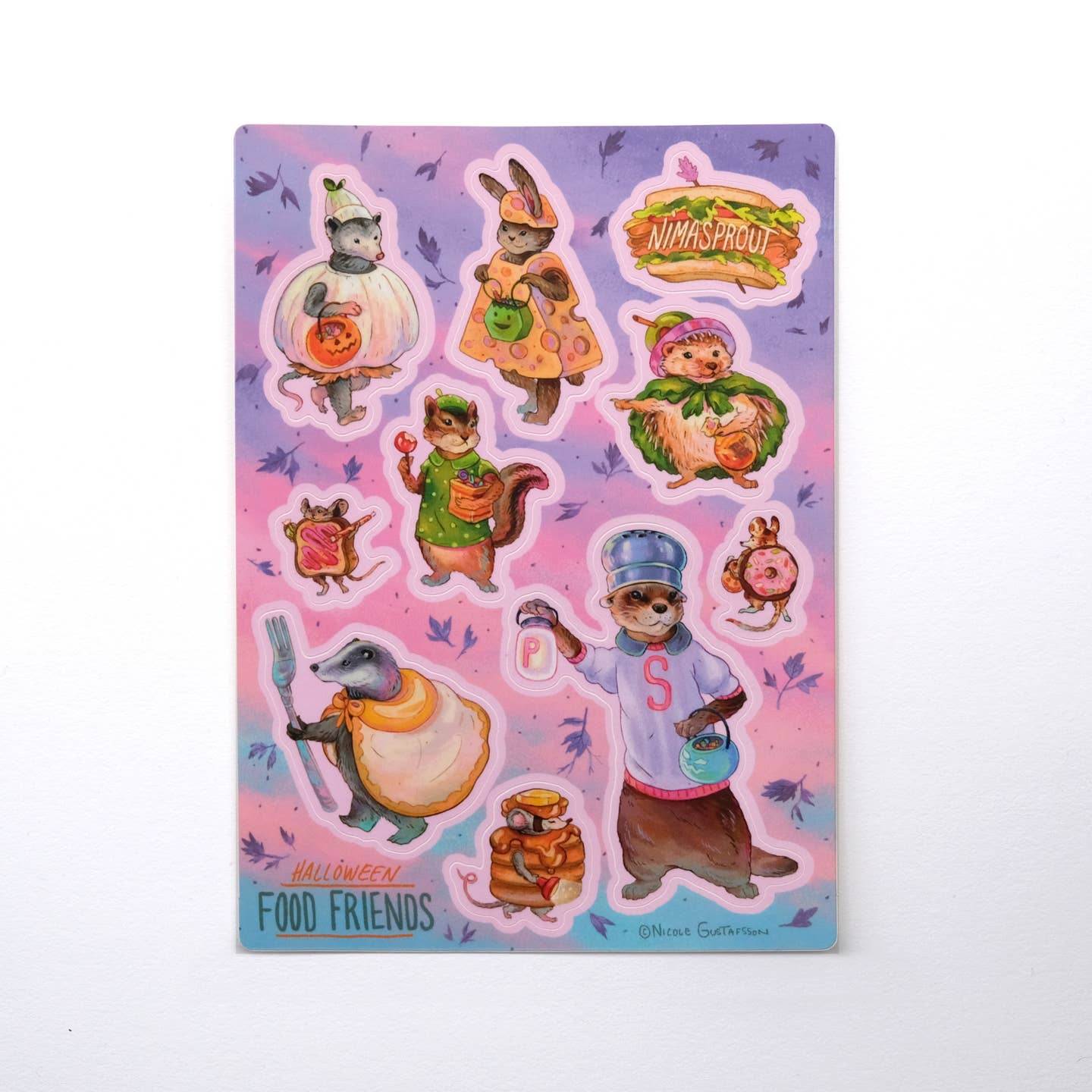 Food Costume Critters Sticker Sheet