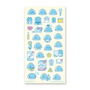 Robo-Cats Sticker Sheet