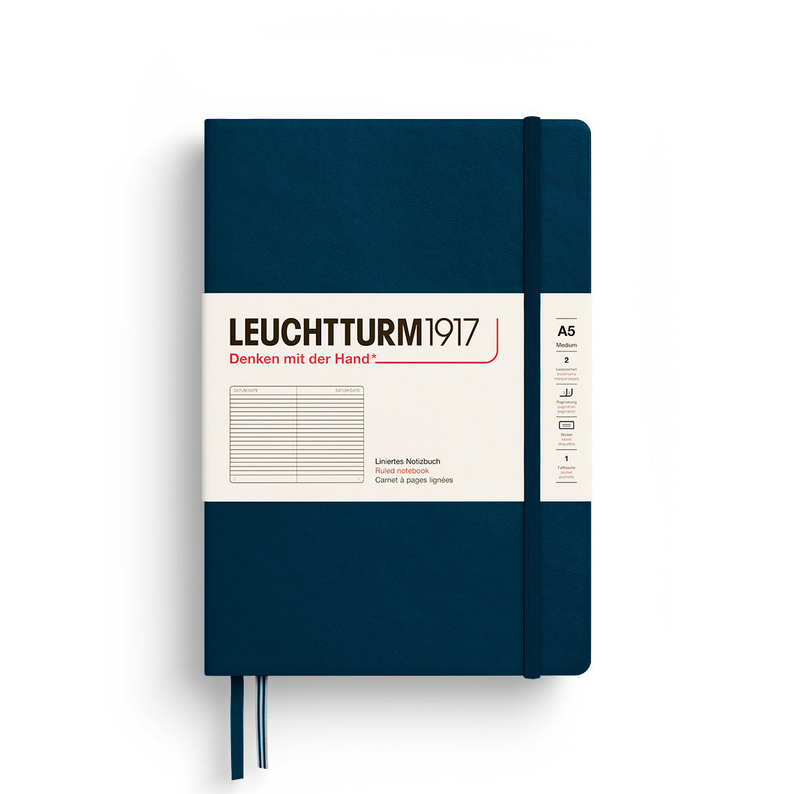 Leuchtturm A5 Hardcover Journal Ruled