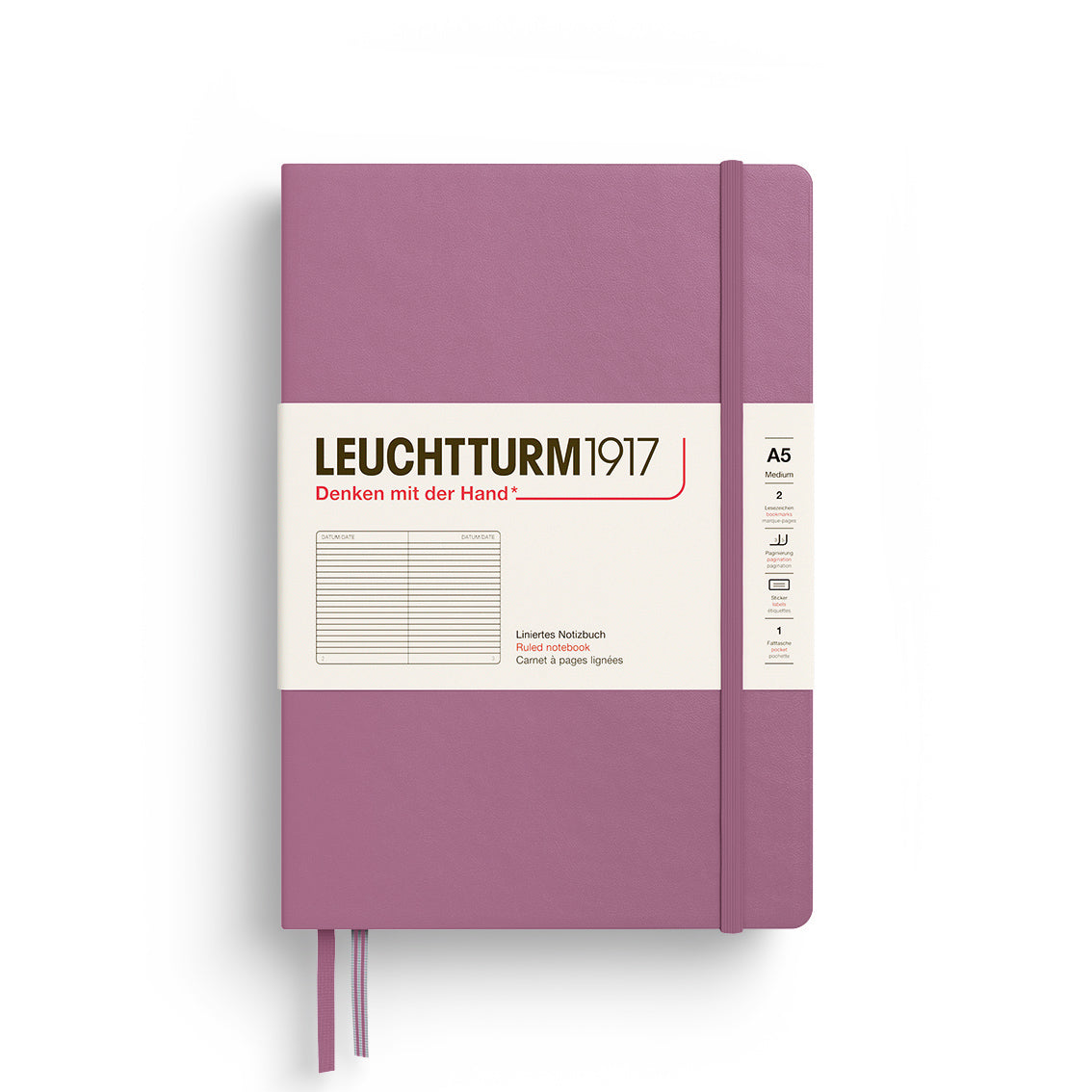Leuchtturm A5 Hardcover Journal Ruled