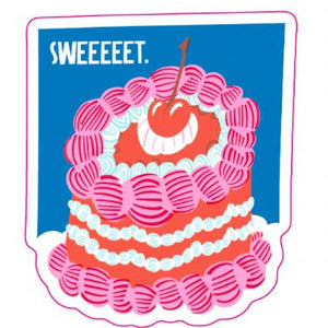 Glitter Cake Sticker