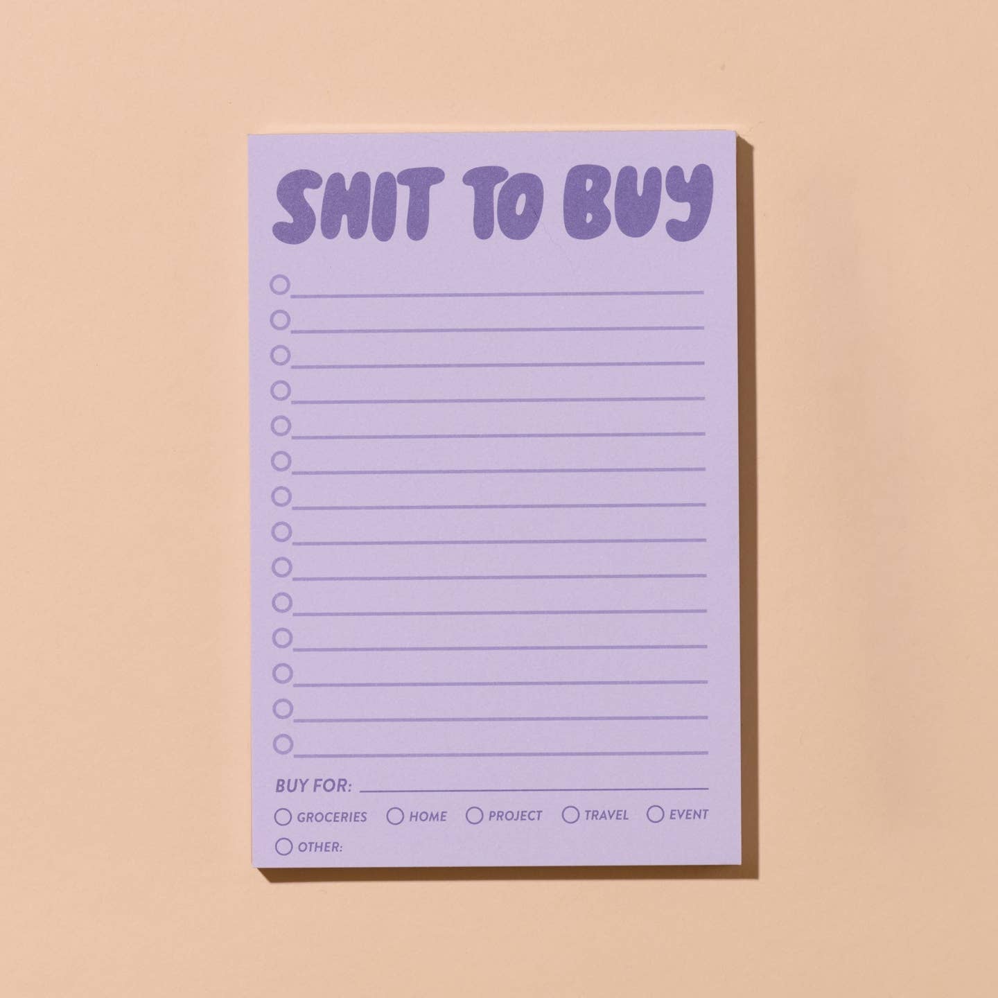 Shit To Buy Notepad