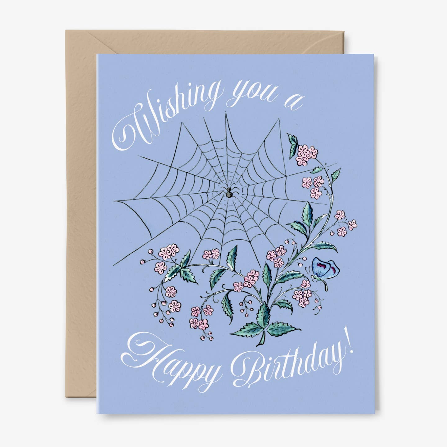 Happy Birthday Spiderweb Card