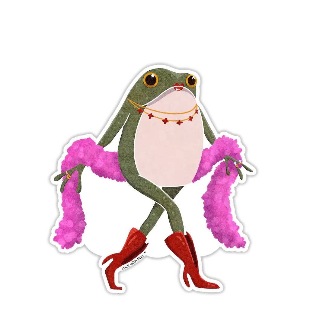 Girl's Night Out Froggy Sticker