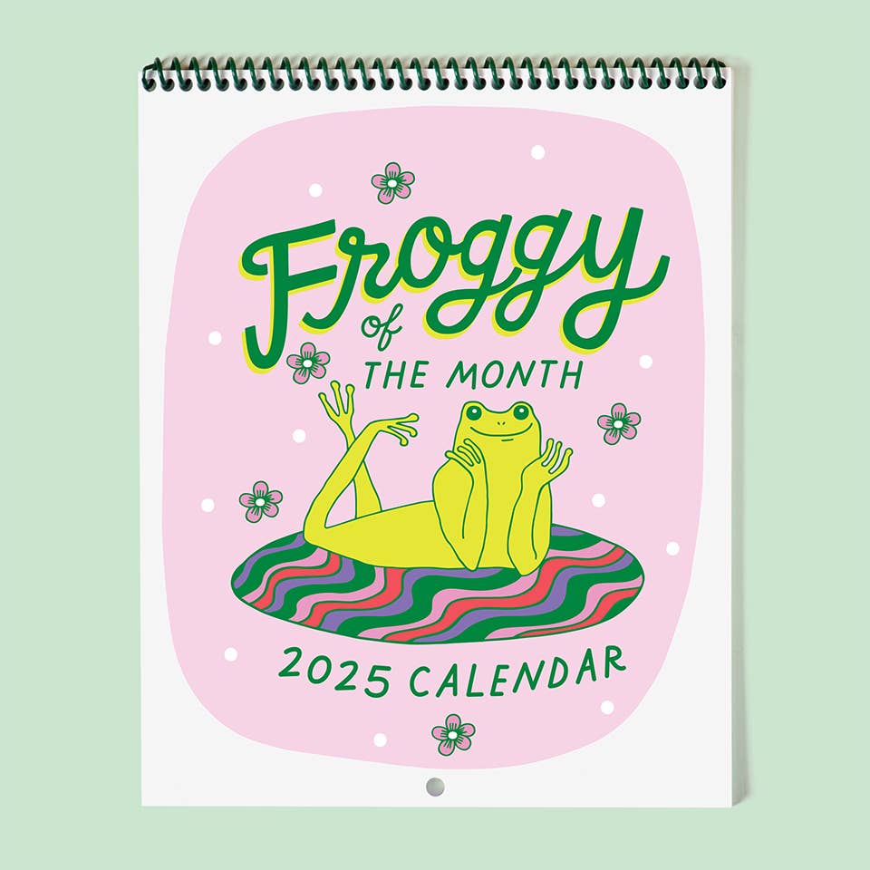 2025 Froggy Of The Month Calendar