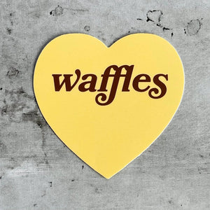 Waffles Love Sticker