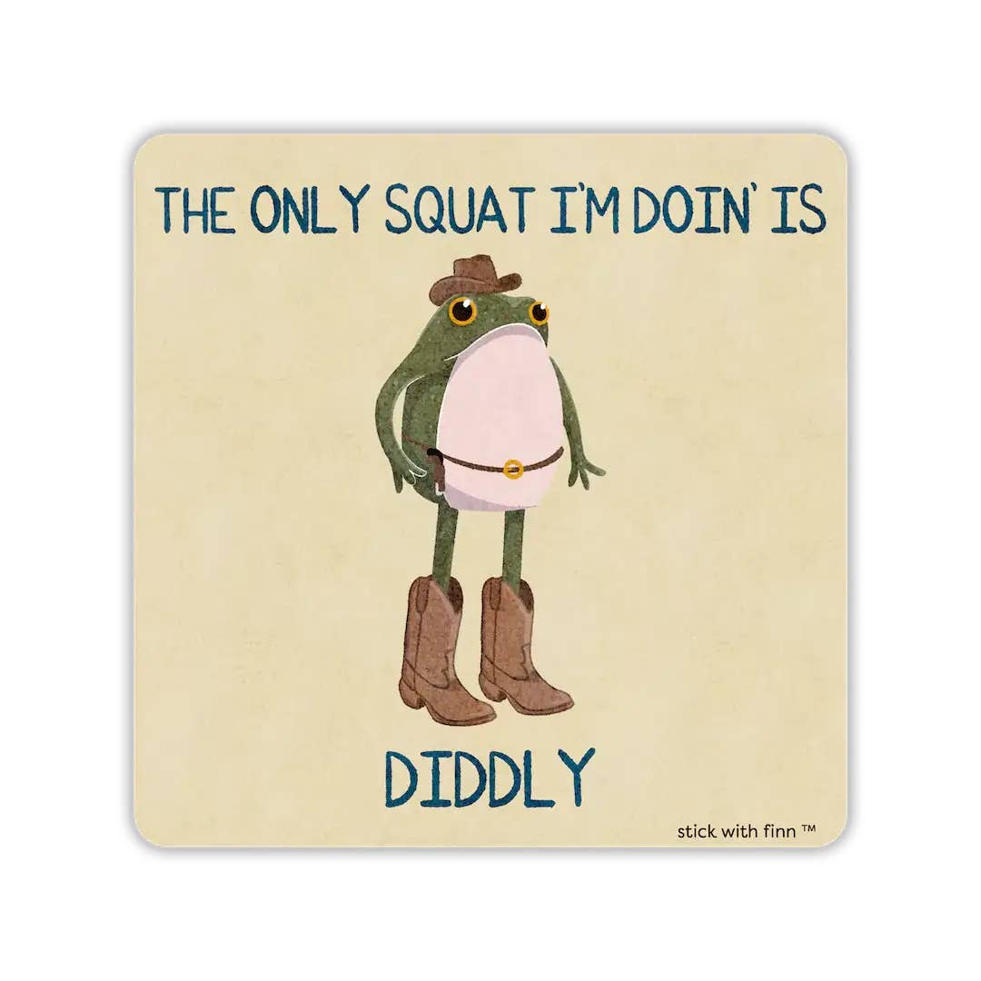 Diddly Squat Froggy Sticker
