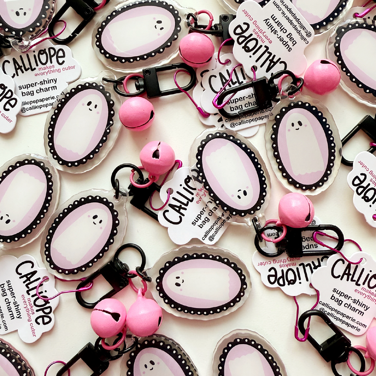 Fancy Ghostie Mini Bag Charm