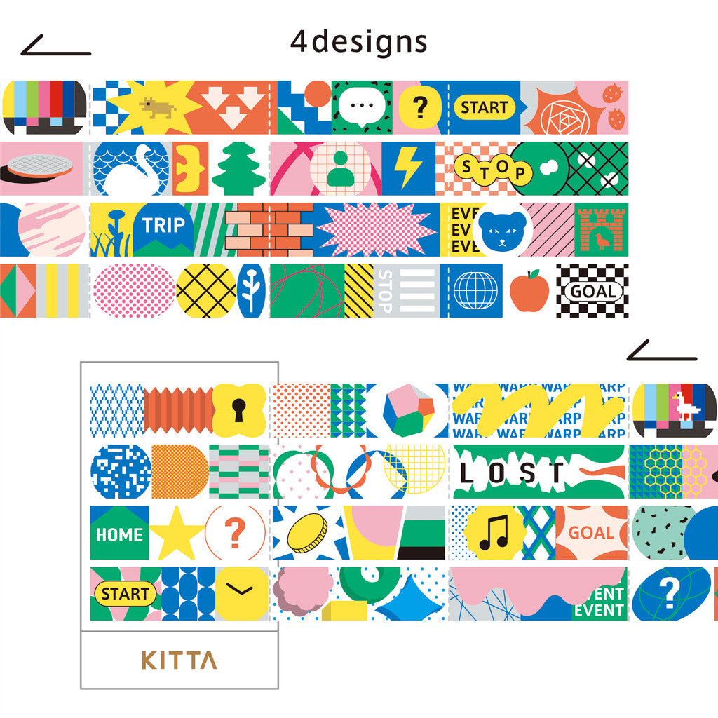 Board Game Kitta Washi Tape Strips